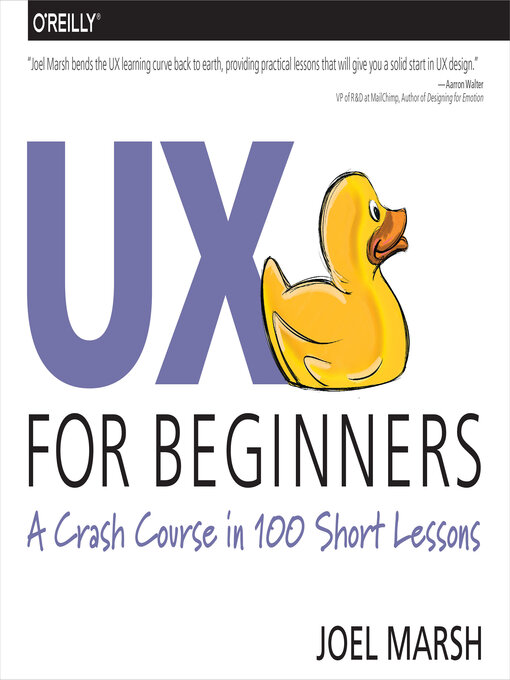 Title details for UX for Beginners by Joel Marsh - Wait list